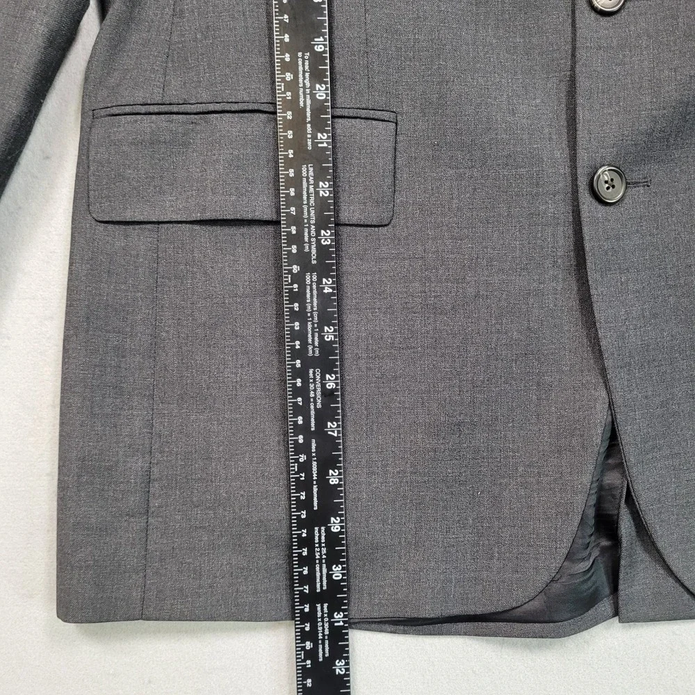 Ralph Lauren Mens Gray‎ Wool Cashmere Blend 3 Button Sport Coat Blazer 42R